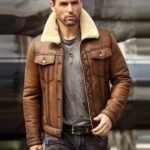 Daniel Air Force Shearling Brown Leather Jacket