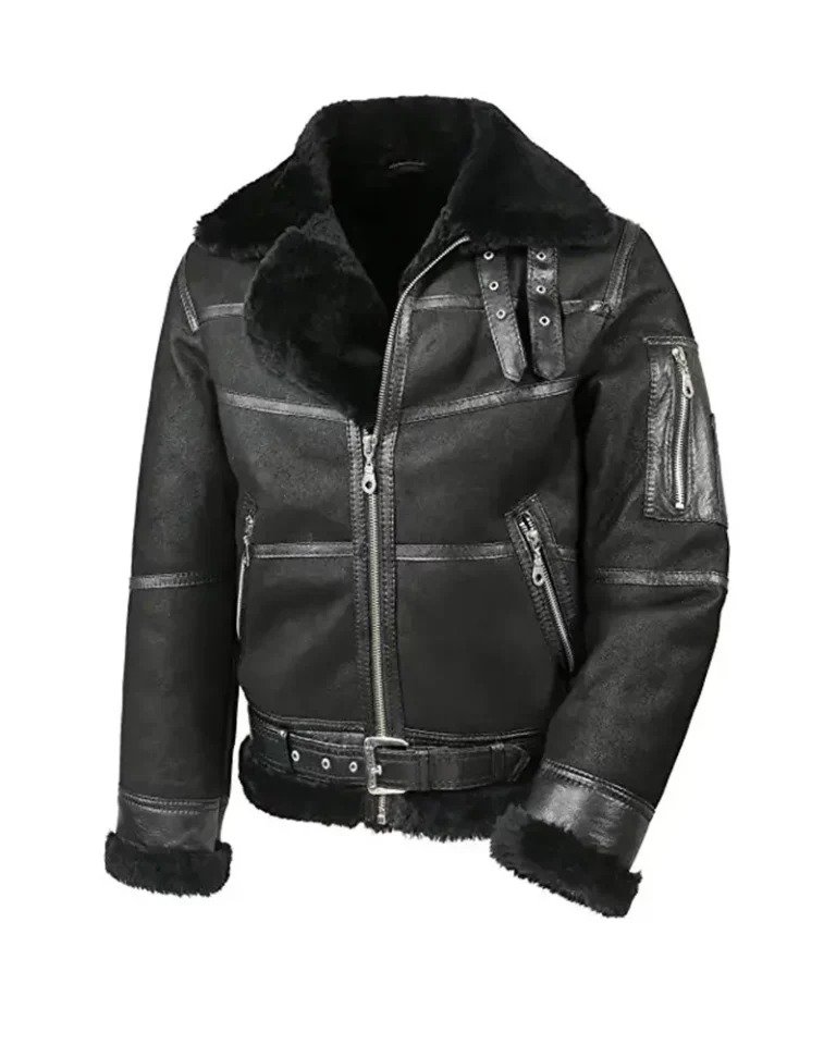 Mens Aviator B16 Sheepskin Shearling Jacket
