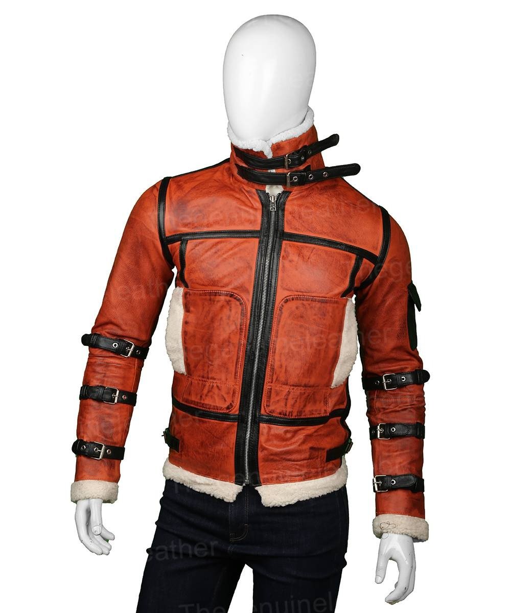 Mens B6 RAF Aviator Sheepskin Waxed Jacket 2