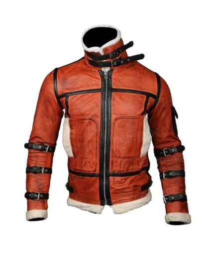 Mens B6 RAF Aviator Sheepskin Waxed Jacket