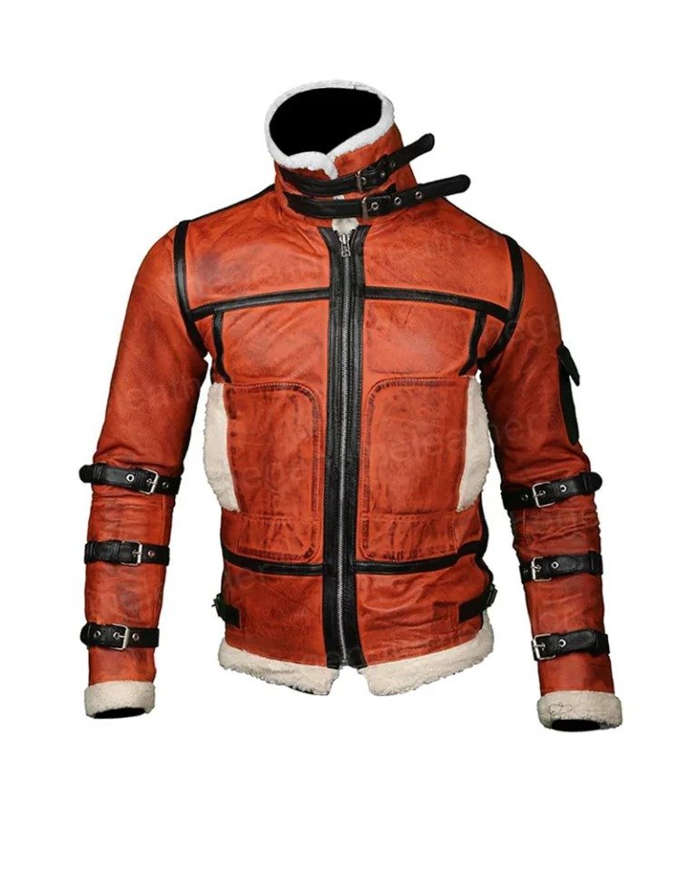 Mens B6 RAF Aviator Sheepskin Waxed Jacket