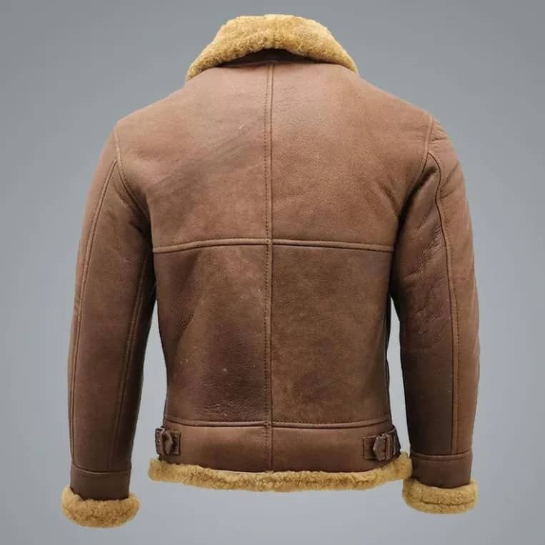 Morris WW2 Brown SF Bomber Flying Leather Jacket 2