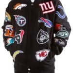 NFL All Teams Black Bomber Jacket