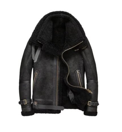 Patrick Double Collar Shearling SF Bomber Jacket