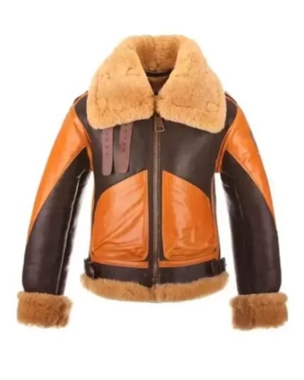 Raf B3 Aviator Brown Shearling Jacket
