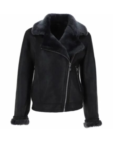 Womens Aviator Shearling Jacket