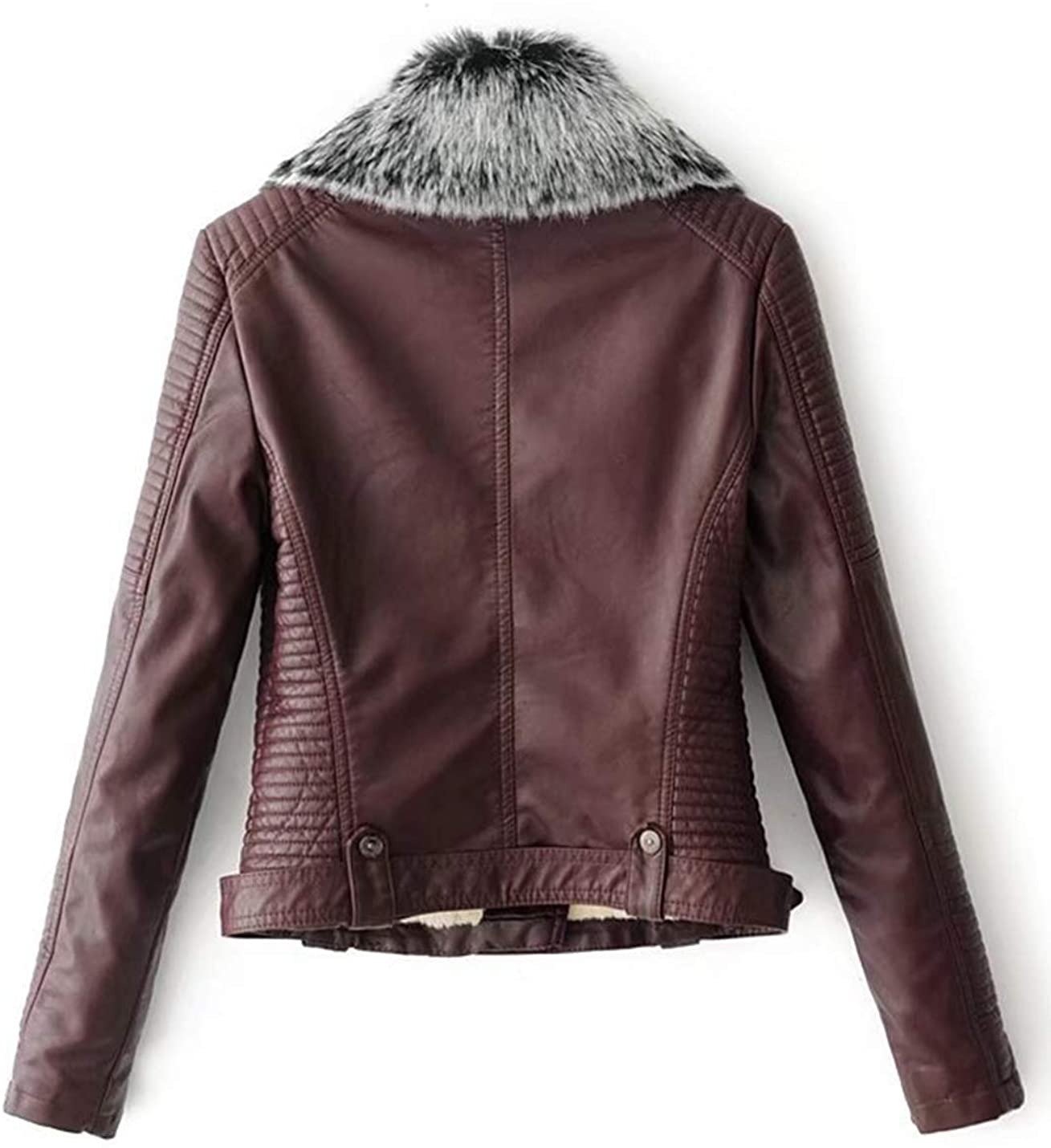 Women’s Faux Fur Quilted Moto Jacket