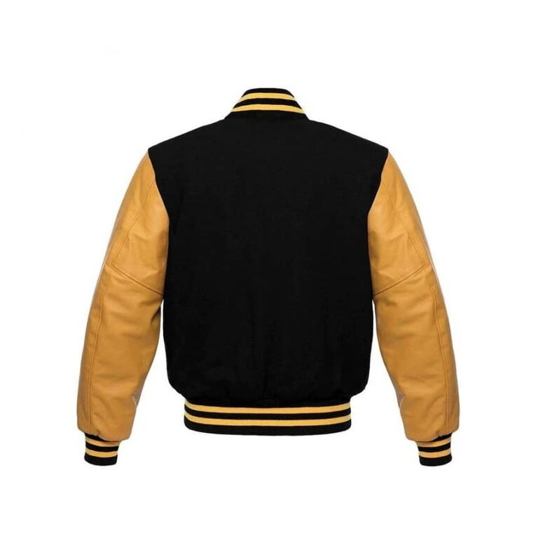 Wool Blend Baseball Leather Varsity jacket 3