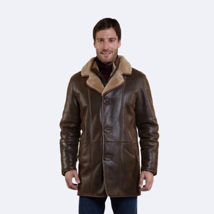 Warren Sheepskin Leather Coat