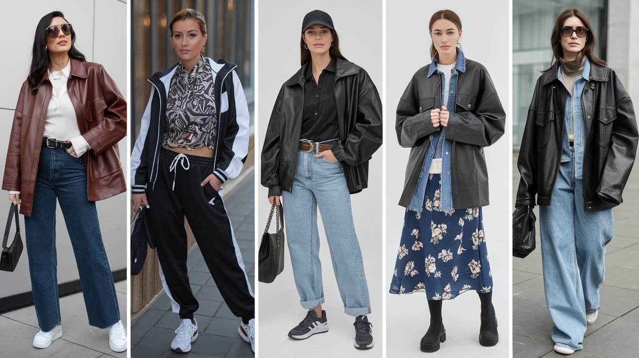 12 Stylish Ways to Rock an Oversized Leather Jacket