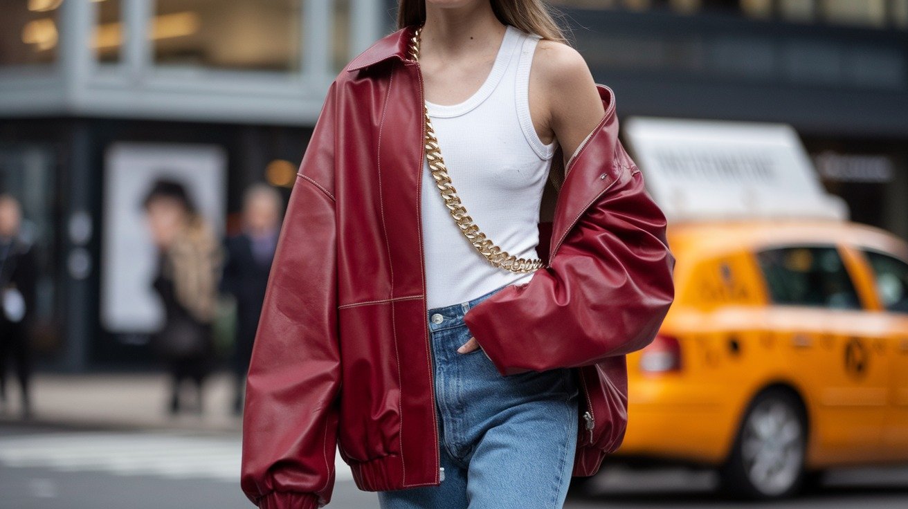 12 Stylish Ways to Rock an Oversized Leather Jacket