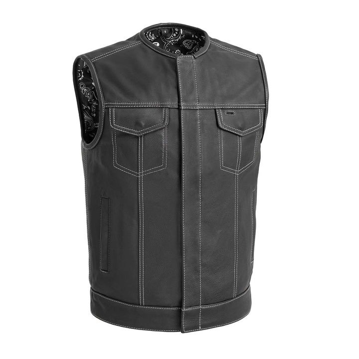 Bandit Men's Premium Leather Motorcycle Vest Bandit Men's Premium Leather Motorcycle Vest