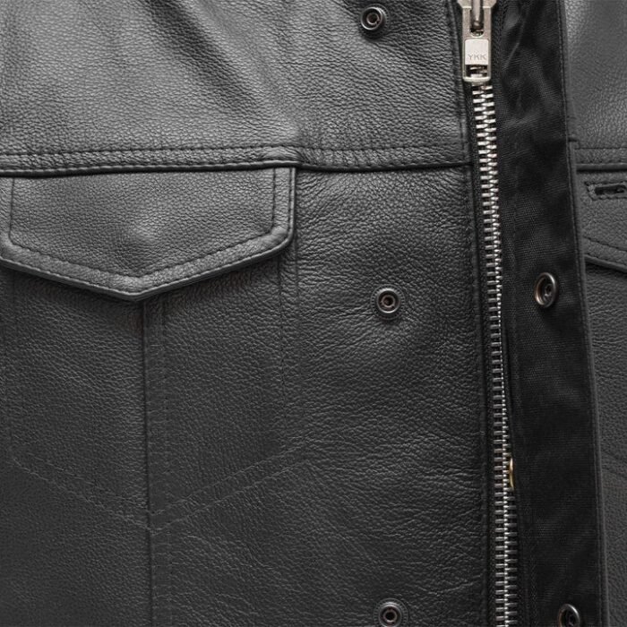 Blaster Men's Leather Motorcycle Vest Ride in Style and Comfort
