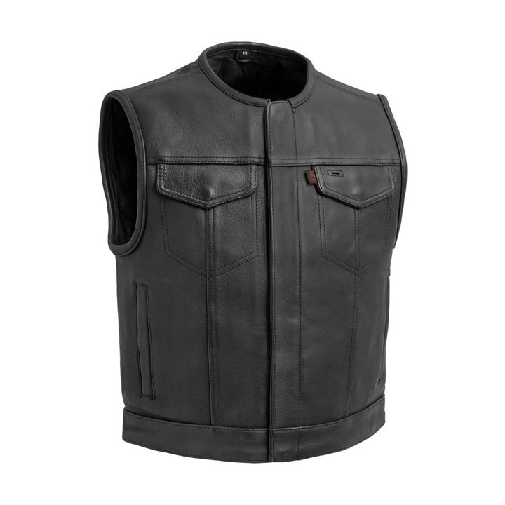 Lowside Men's Premium Leather Motorcycle Vest5 Lowside Men's Premium Leather Motorcycle Vest