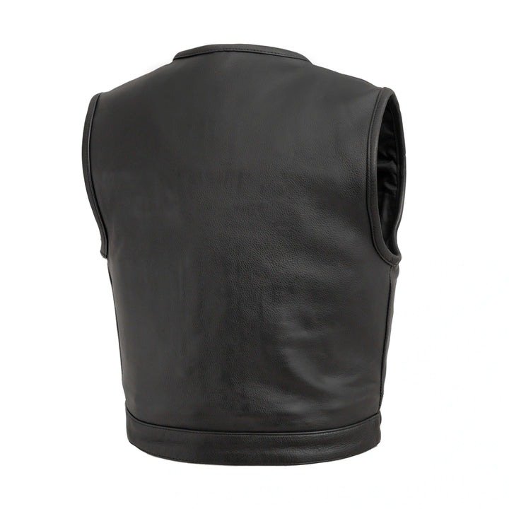 Lowside Men's Premium Leather Motorcycle Vest6 - Copy Lowside Men's Premium Leather Motorcycle Vest