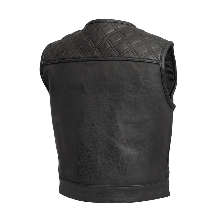Shell Shock Men's Premium Leather Motorcycle Vest1