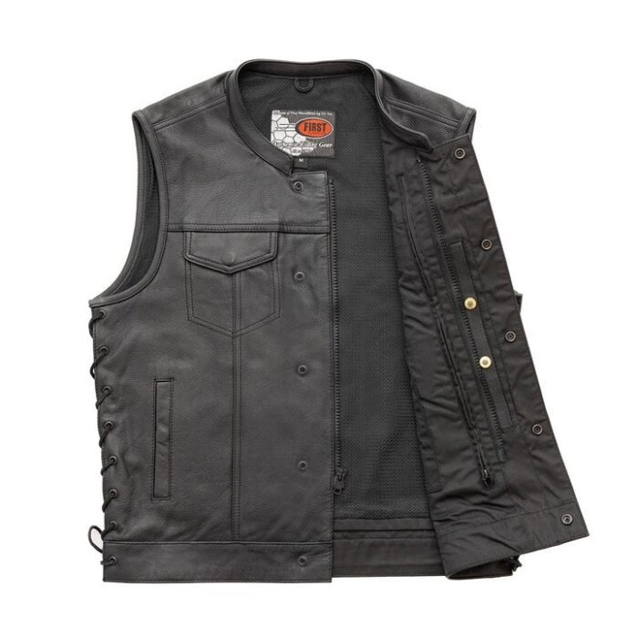 Sniper Leather Motorcycle Vest for Men Perfect for Bikers2