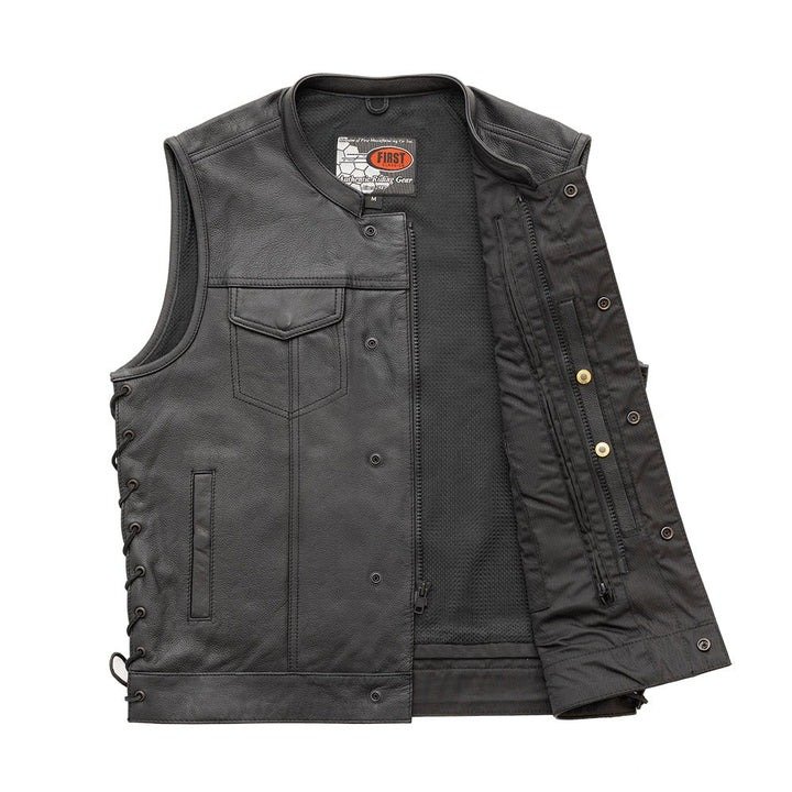 Sniper Leather Motorcycle Vest for Men Perfect for Bikers1 Sniper Leather Motorcycle Vest for Men Perfect for Bikers2
