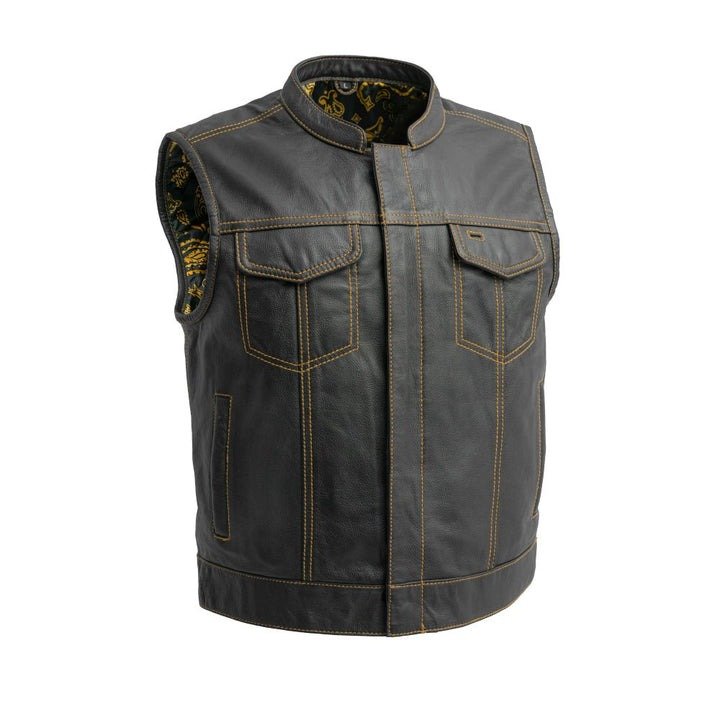 The Club Cut Leather Vest for Men - Available in a Variety of Colors The Club Cut Leather Vest for Men - Available in a Variety of Colors