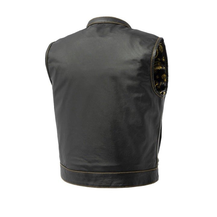 The Club Cut Leather Vest for Men - Available in a Variety of Colors1