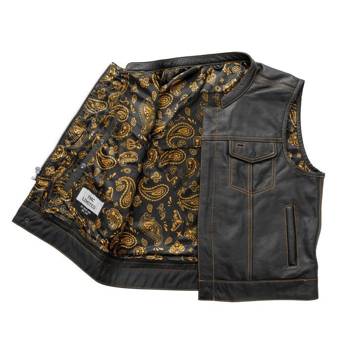 The Club Cut Leather Vest for Men - Available in a Variety of Colors2