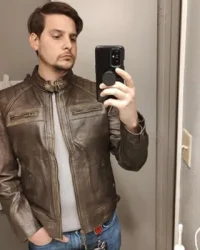 2192_mens rub off brown leather moto jacket